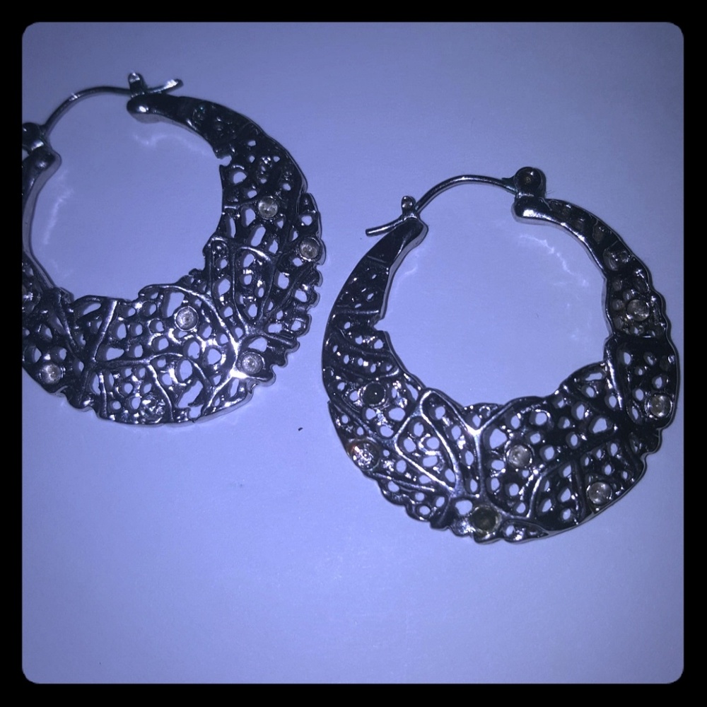 COPY - Cookie Lee Silver Earrings